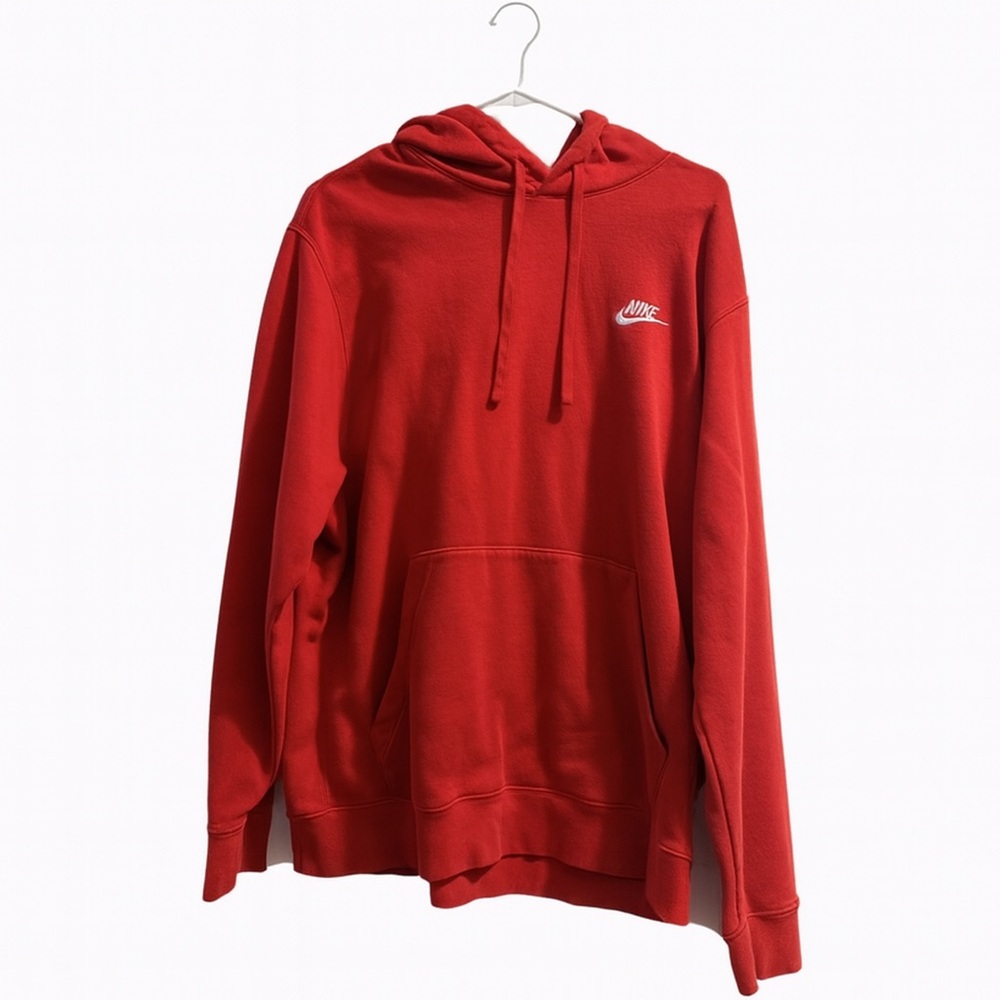 Nike Men's Bold Red Pullover Hoodie